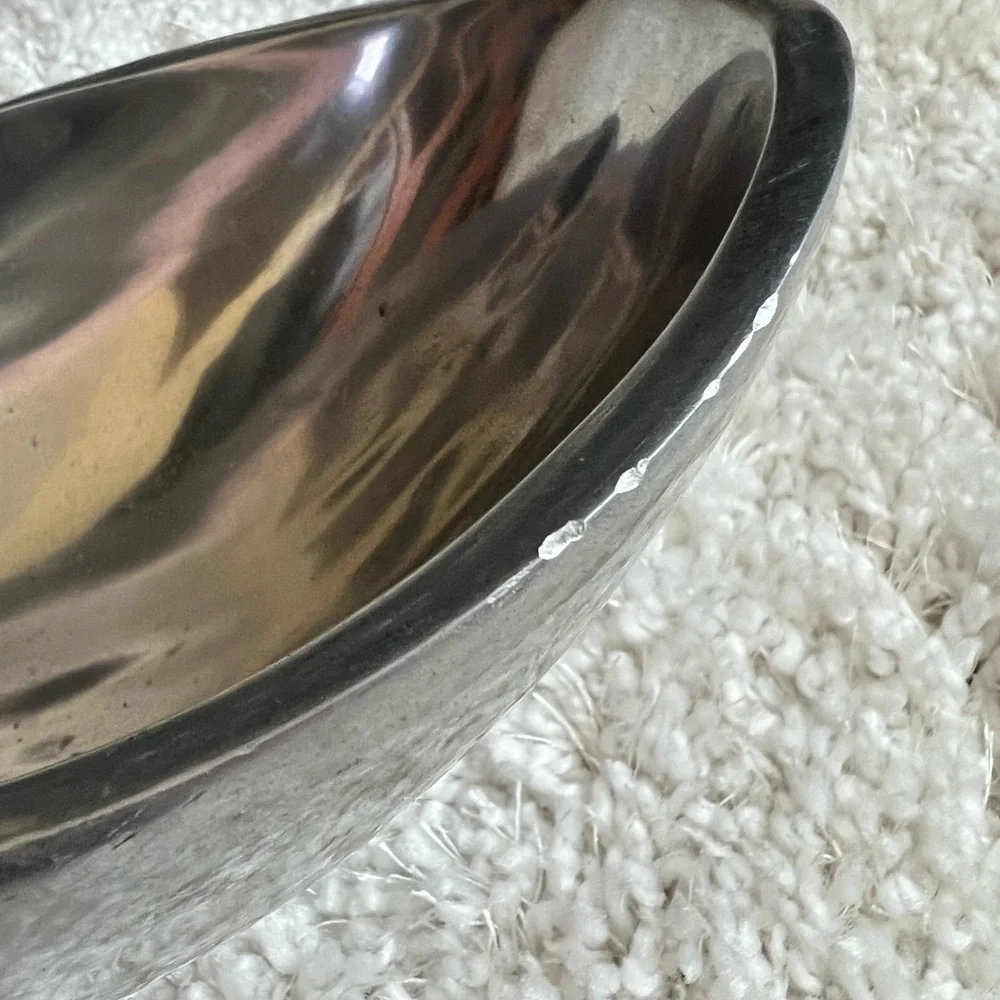 Pottery Barn metal decorative bowl